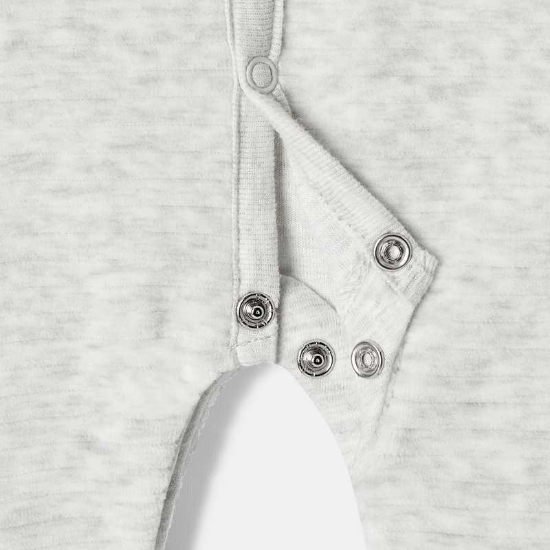 Pyjama en velours côtelé blanc naissance Absorba