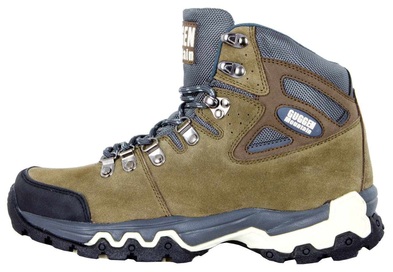 GUGGEN MOUNTAIN Freizeit Schnürer braun Wanderschuh von GUGGEN Mountain