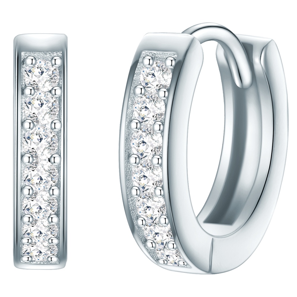 Rafaela Donata Boucles doreilles Argent sterling Oxyde de zirconium (CZ) en Argent Boucles d'oreilles