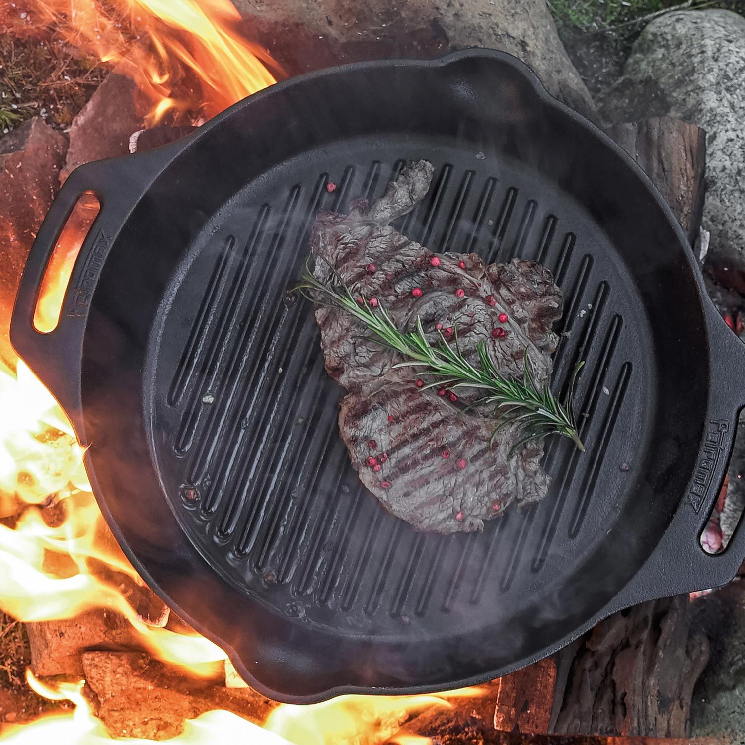 Grill Feuerpfanne mit Henkeln