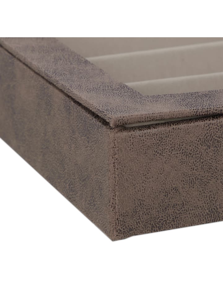 relaxdays Schmuckkästchen in Braun - (B)30 x (H)5 x (T)21 cm günstig kaufen onesize