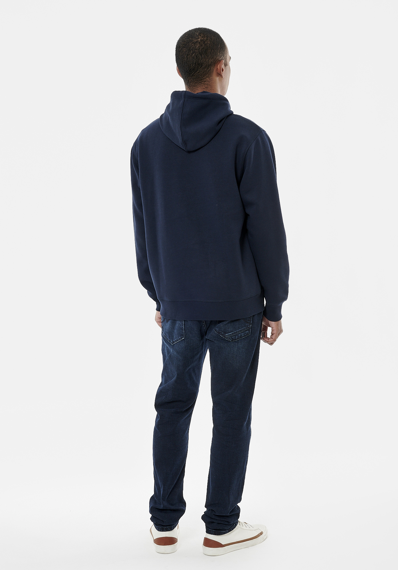 RAMS   Sweat université bleu marine homme