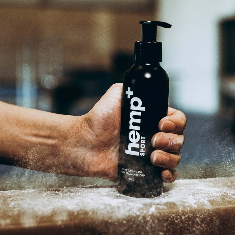 hemp + SPORT HUILE RELAXANTE AU CBD HUILE RELAXANTE POUR LE SPORT