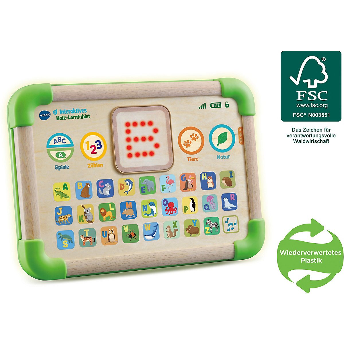 Interaktives Holz-Lerntablet