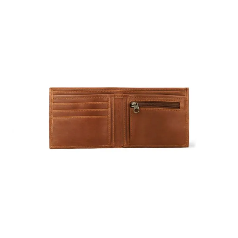 Buckle & Seam Leder Portemonnaie Bill - Cognac