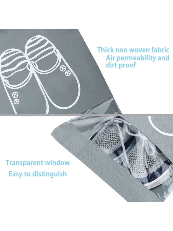 Intirilife 3x Schuhbeutel in GRAU günstig kaufen onesize