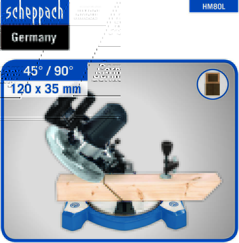 Scheppach Kapp- und Gehrungssäge HM210L