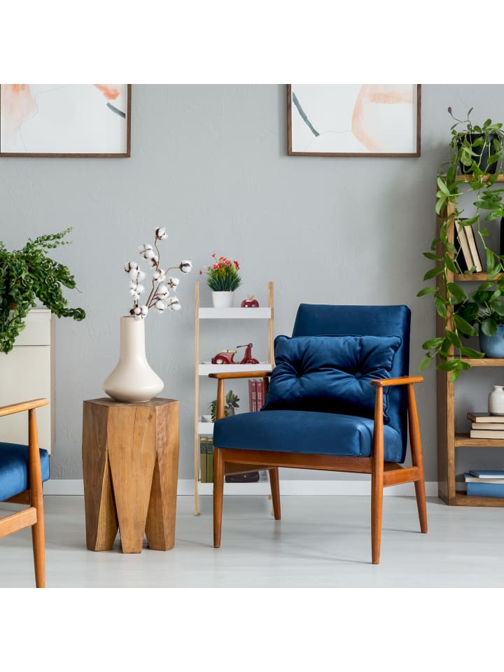relaxdays Badregal in Weiß/Natur - (B)34,5 x (H)98,5 x (T)36 cm günstig kaufen onesize