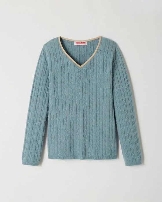 Pull en maille torsadée fille Thermolactyl