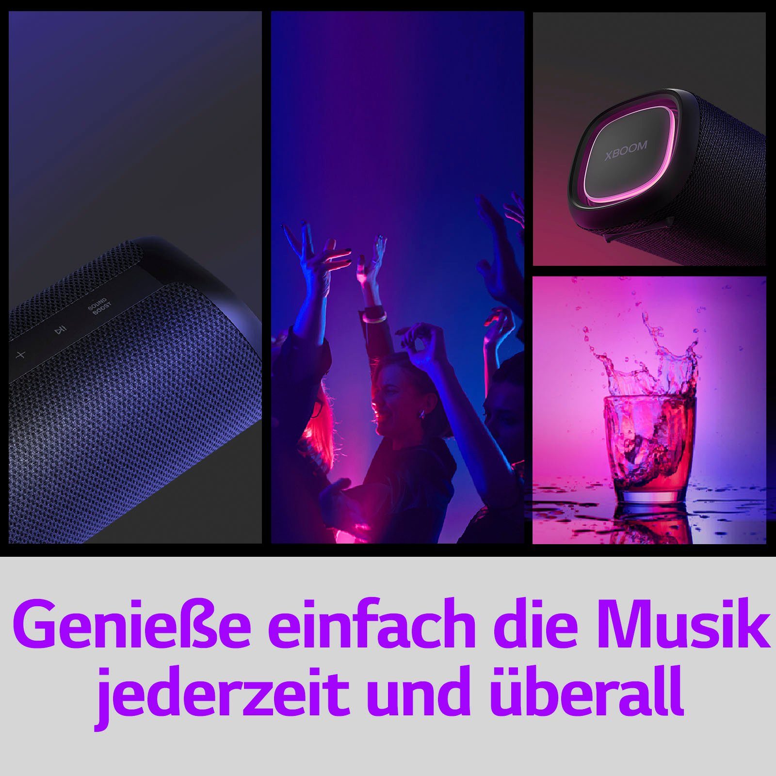 LG XBOOM Go DXG5 1.0 Lautsprecher (Bluetooth, 20 W)