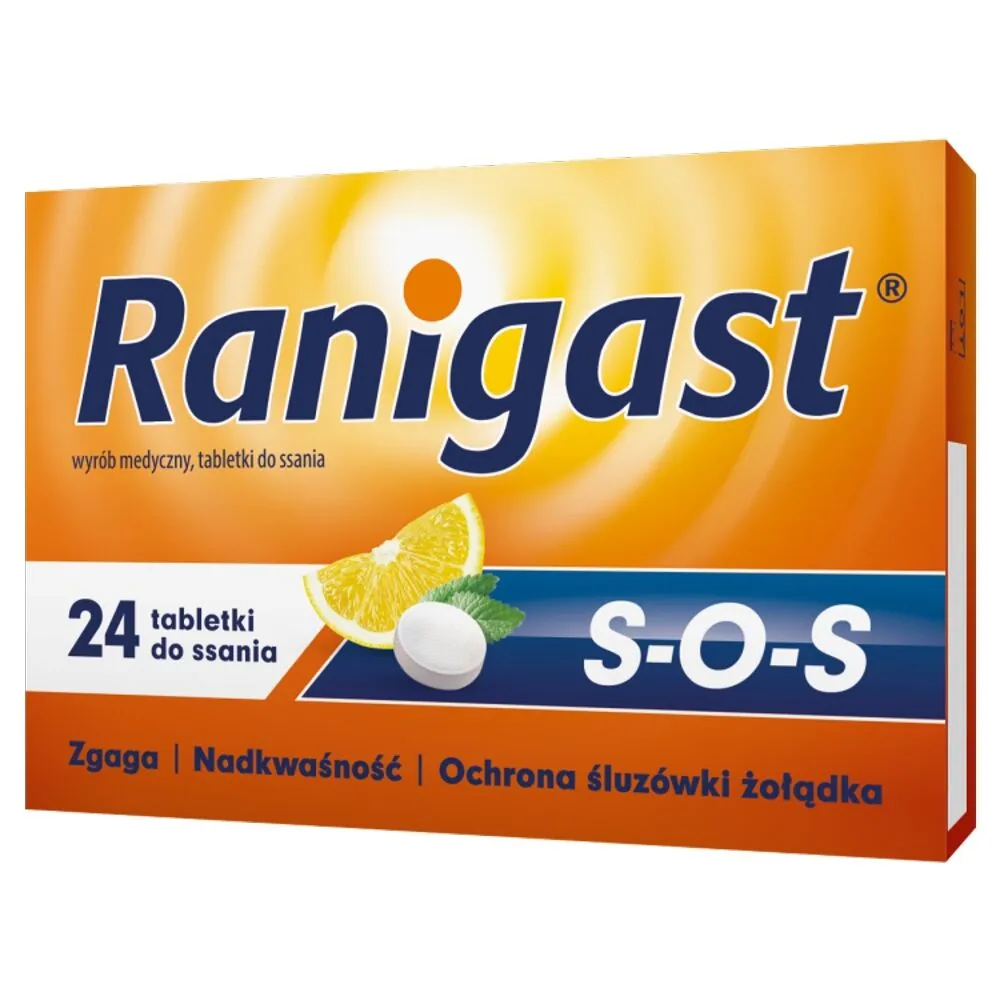 Ranigast SOS, Ublažavanje simptoma gastroezofagealnog refluksa, Tablete