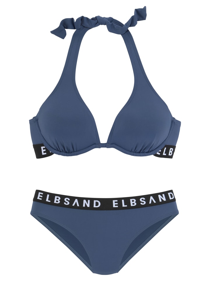 ELBSAND Bügel-Bikini in rauchblau günstig kaufen