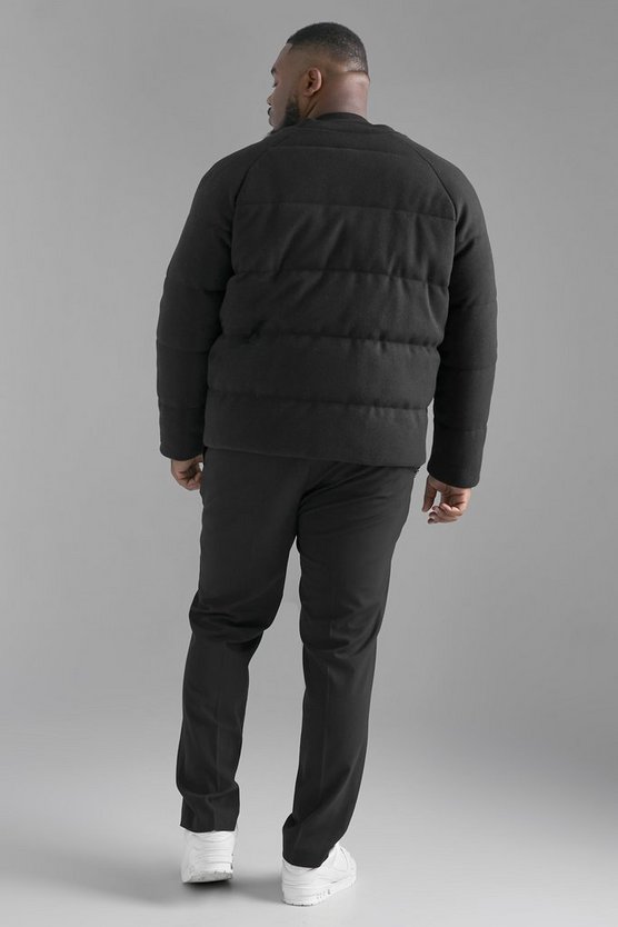 Plus Bomberjacke in Wolloptik