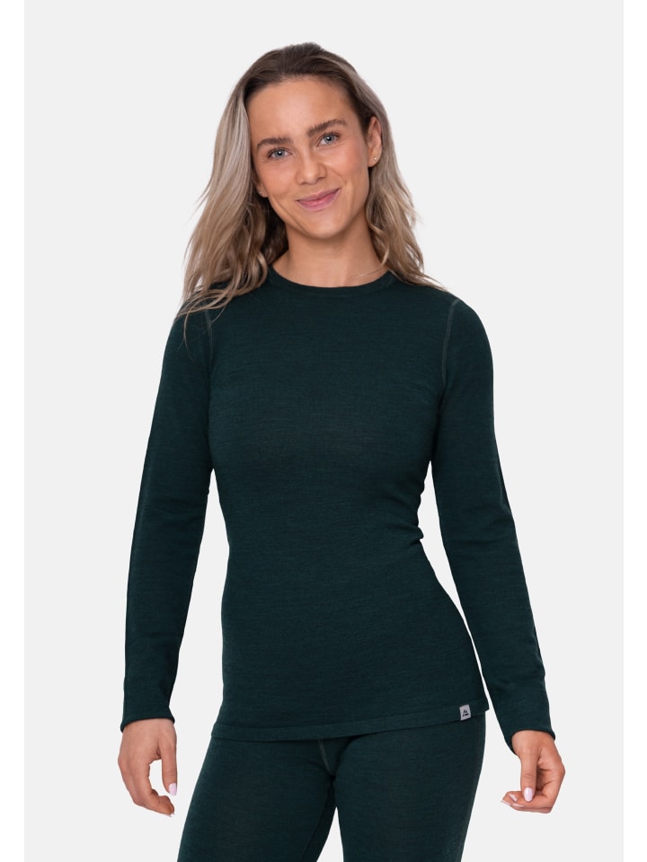 DANISH ENDURANCE Baselayer-Set Merino Baselayer in dark green günstig kaufen