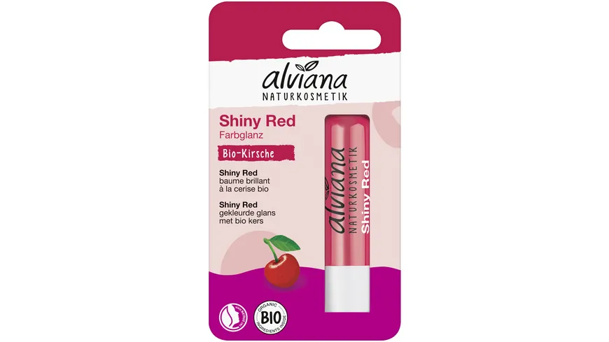 alviana Lippenpflegestift Shiny Red 4.5 g