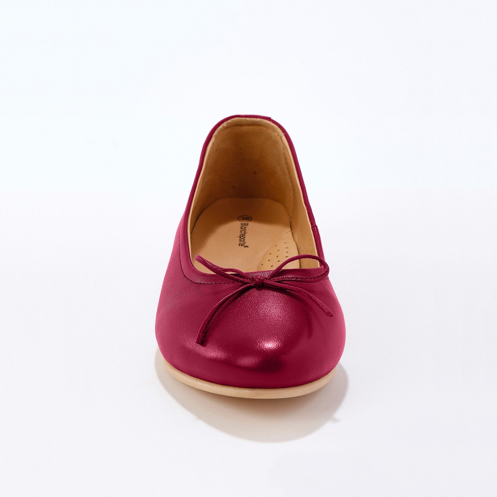 Ballerines plates confort en cuir