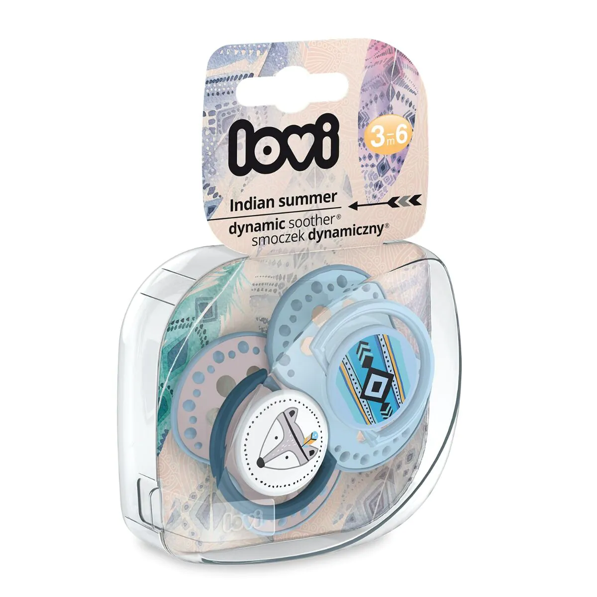 Πιπίλα Lovi Σιλικόνης Dynamic Soothing 6-18 Μηνών Indian Summer Boy