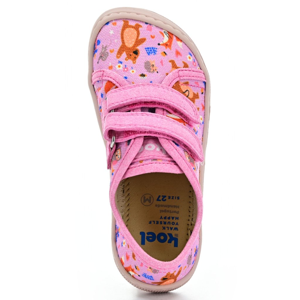 Koel4kids Dud Textile Bear Pink 07M035.50B-610 Barfußsneakers