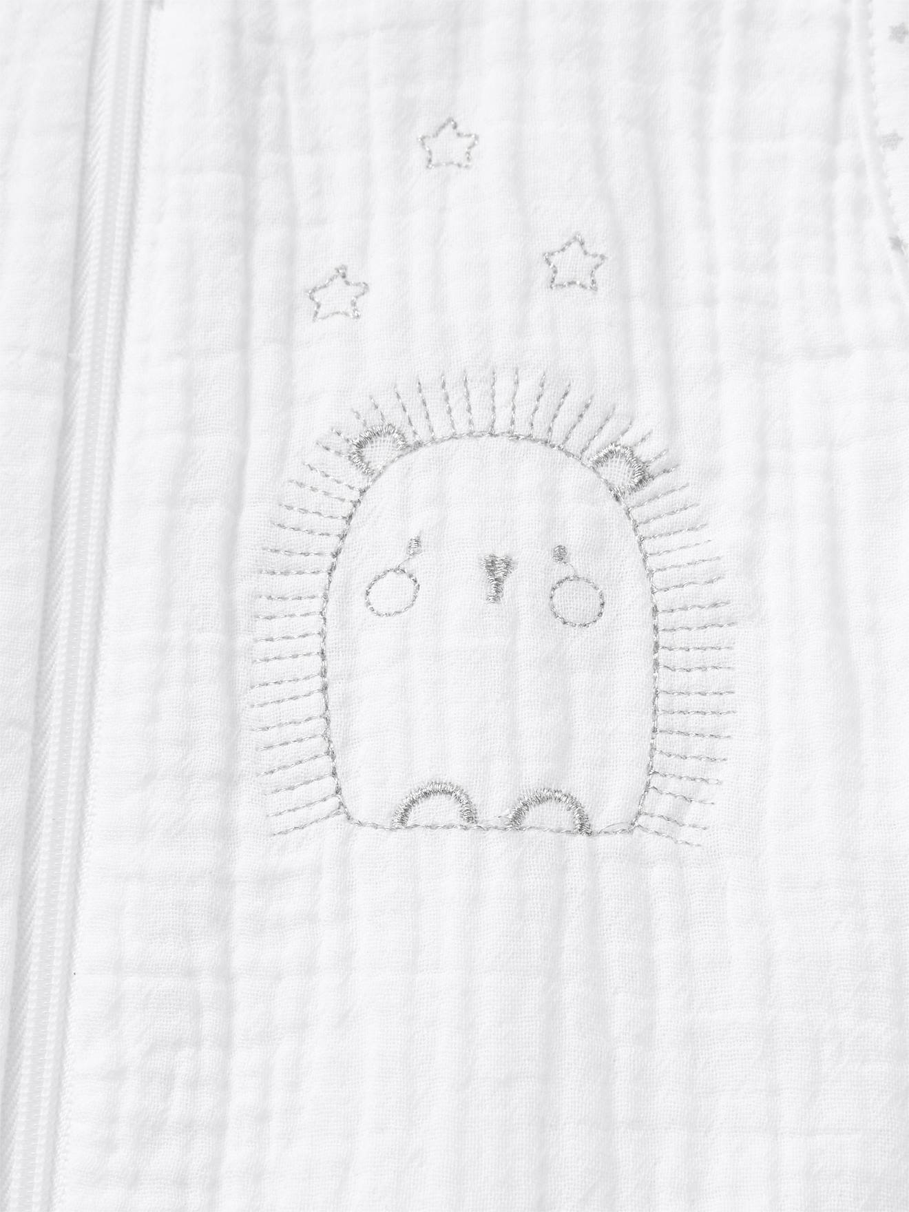 Gigoteuse spécial été en gaze de coton HERISSON MIGNON blanc