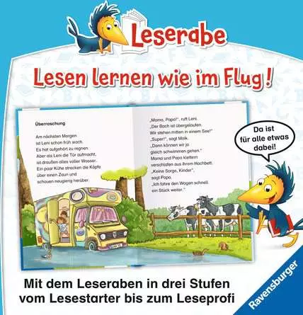 Leserabe - 2. Lesestufe: Unsere verrückten Camping-Ferien