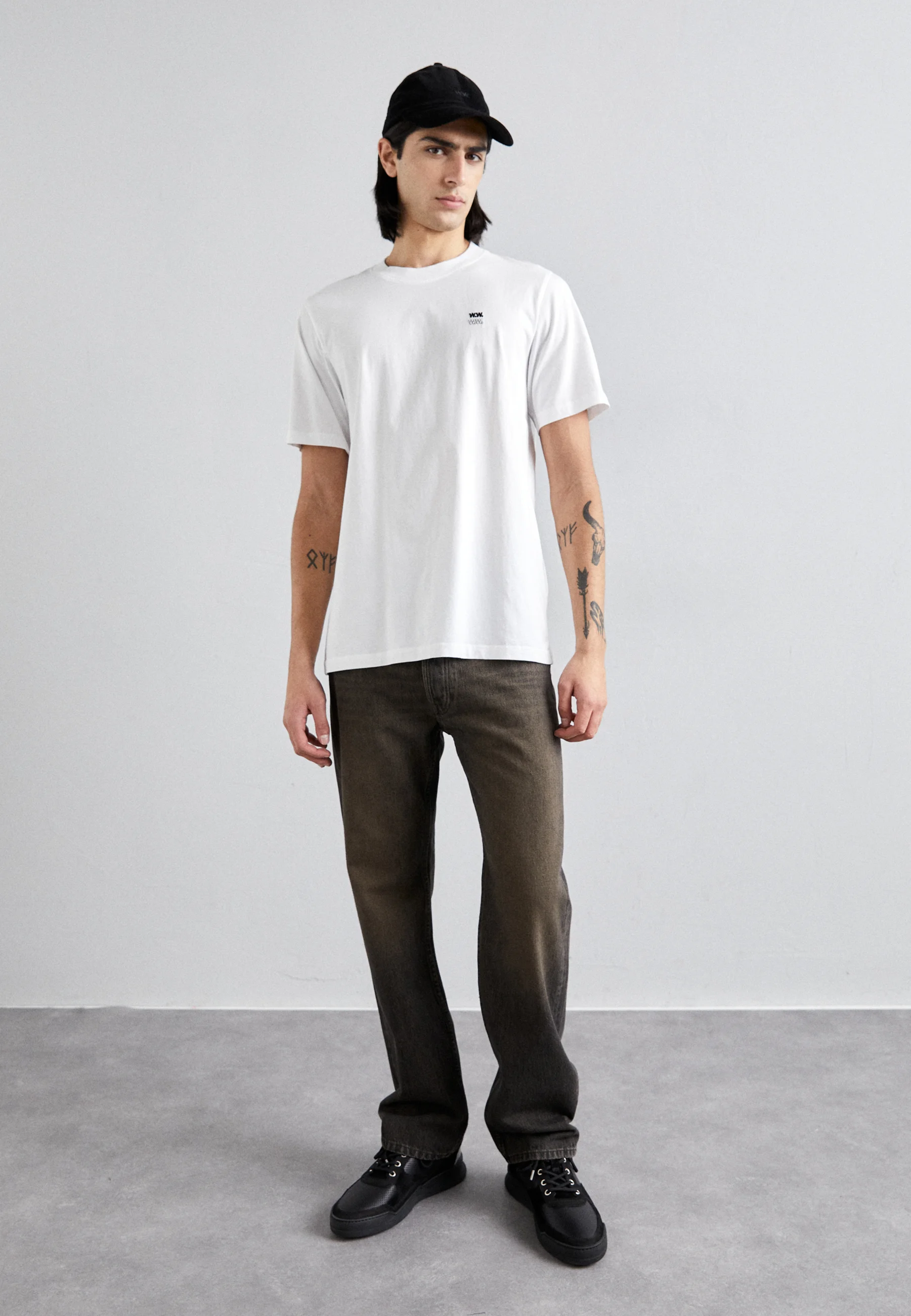 Wood Wood BOBBY DOBLE LOGO - Camiseta básica