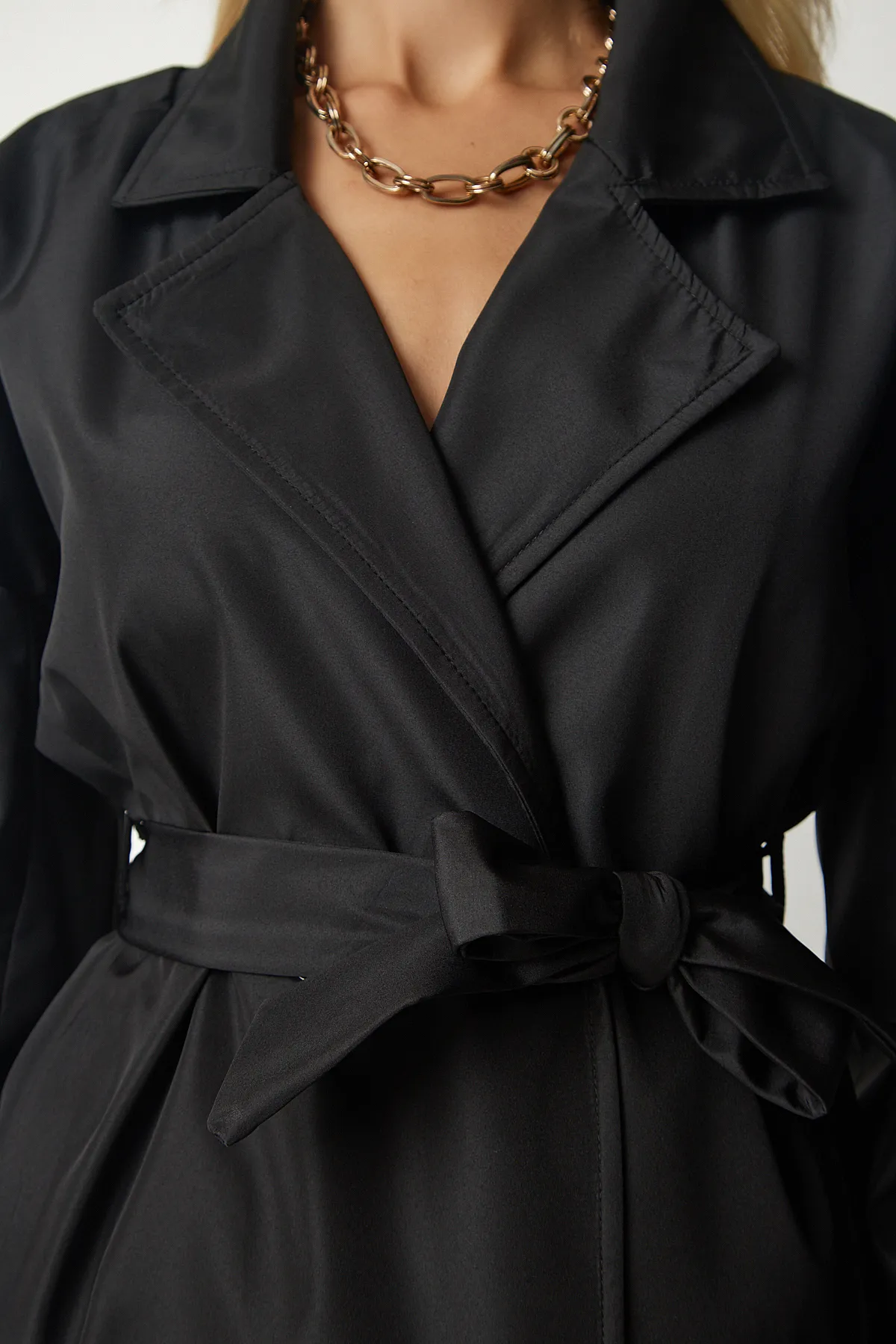 Happiness İstanbul  Trenchcoat - Schwarz - Basic