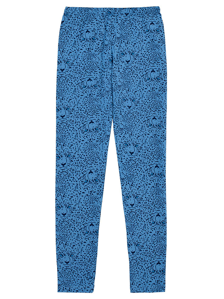 Schiesser Pyjama in Dunkelblau/ Blau günstig kaufen