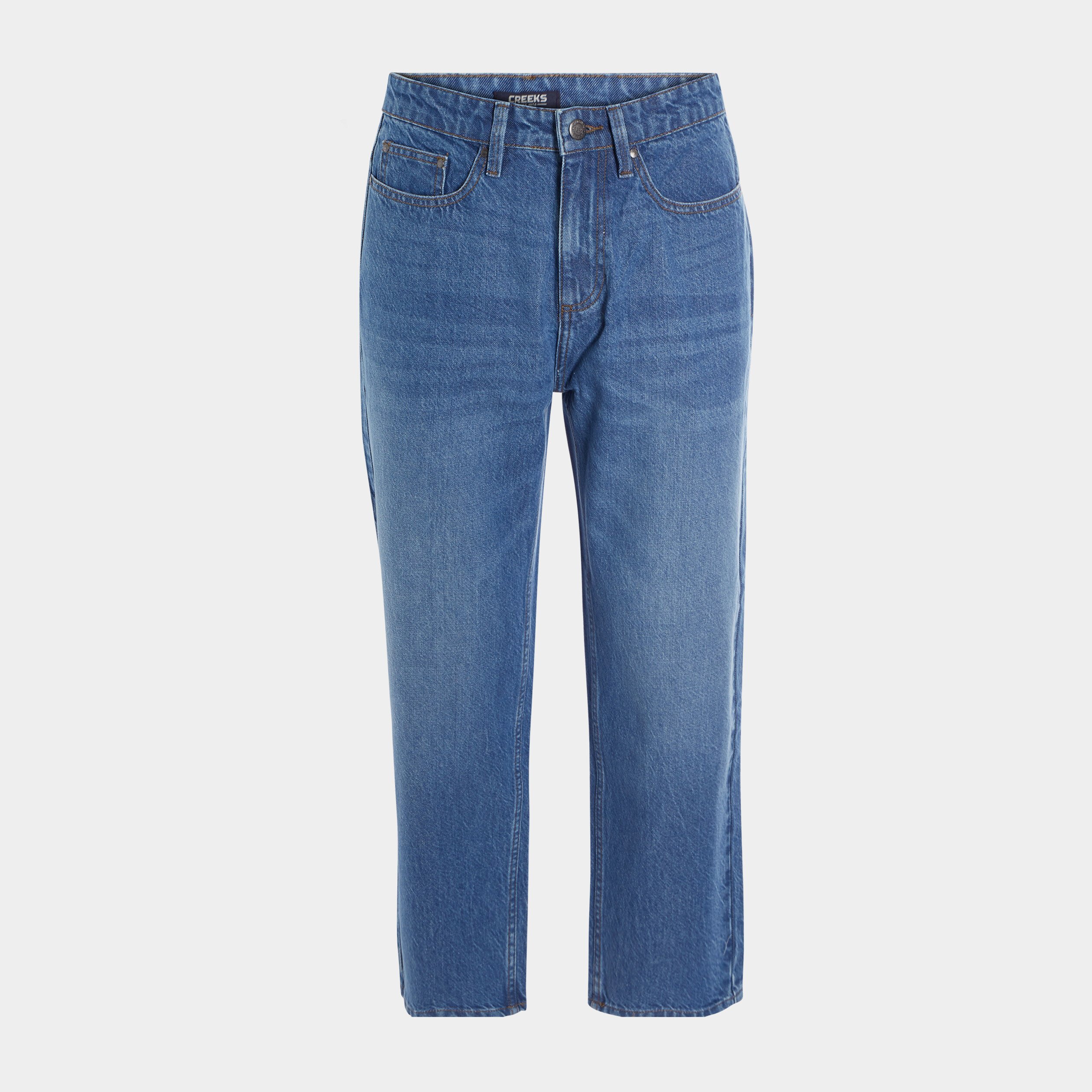 Jeans relaxed Creeks denim stone garçon | La Halle