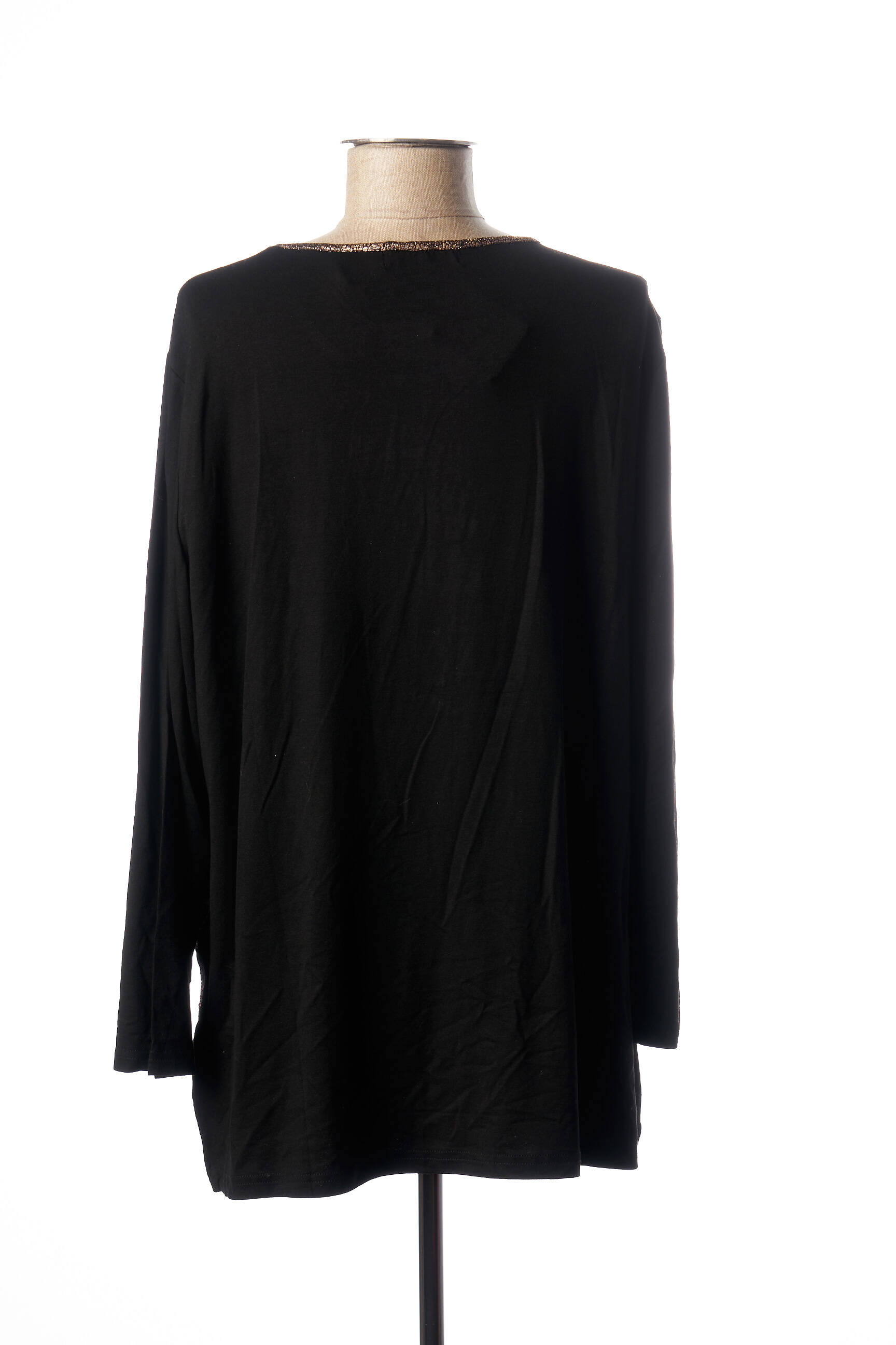 Purplerose Tuniquemanchelongue Femme couleur noir