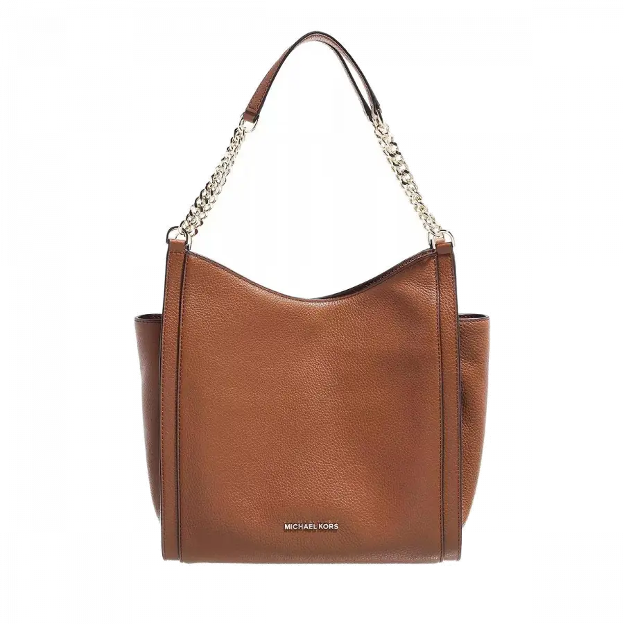 Michael Kors - Michael Kors Handle Bags Metallkette Cognac - braun