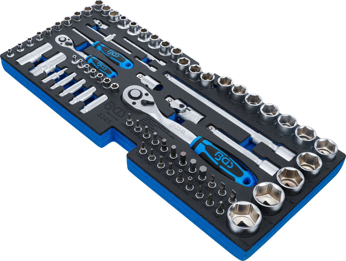 BGS 3345 Modul vkladacích puzdier BGS 3312, sada objímkových kľúčov 6,3 mm (1/4