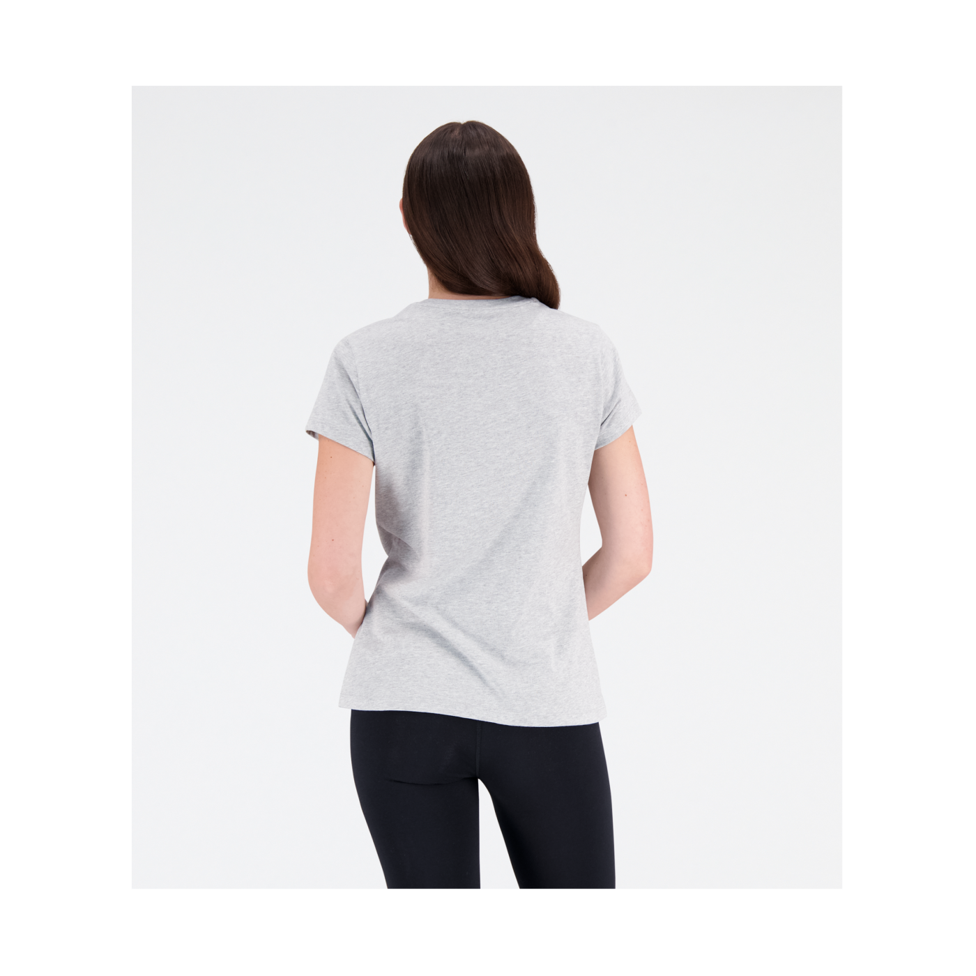 New Balance Essentials Logo T-Shirt Damen Grau FAG