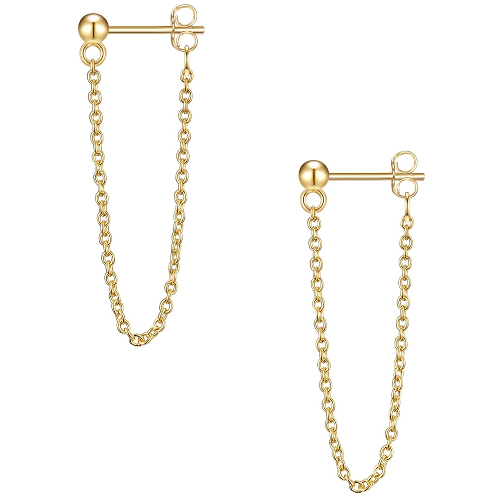 Glanzstücke München Puces d'oreilles en argent Argent sterling en Or jaune Boucles d'oreilles