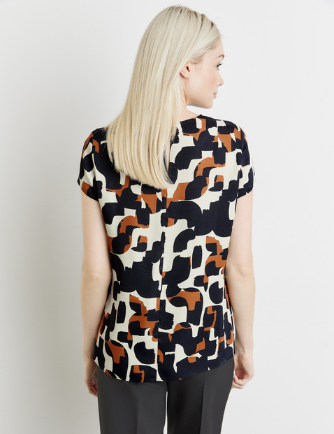 Blusenshirt mit kurzem Arm