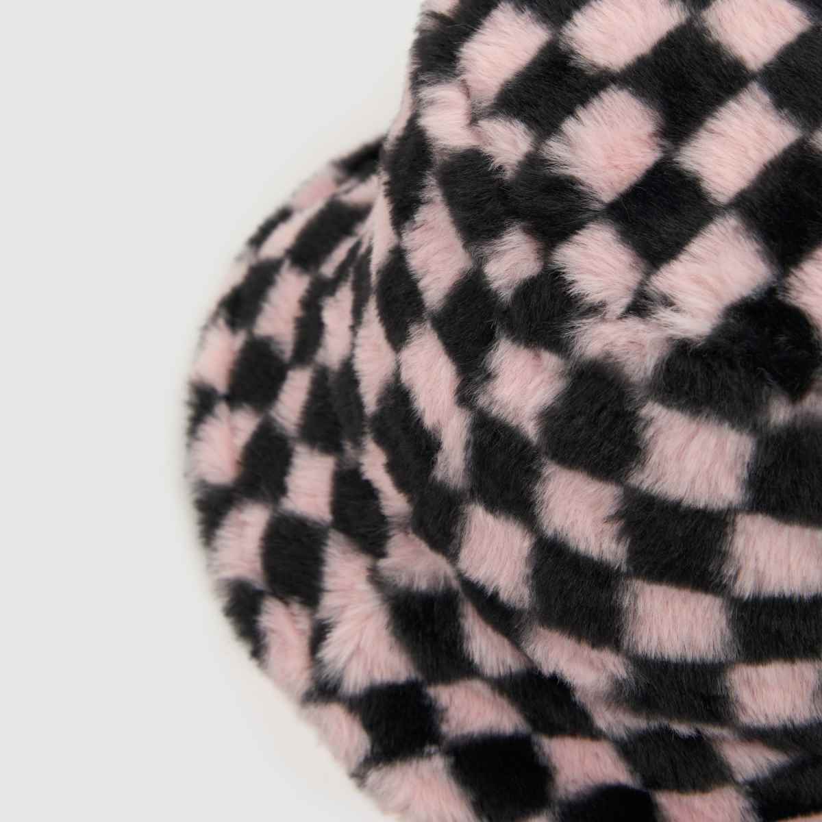KANGOL fekete és rózsaszín műszőrme kalap