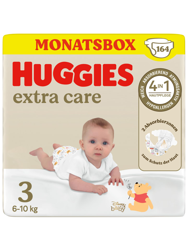 HUGGIES Babywindeln Extra Care mit Disney-Design Größe 3, 144 Windeln (2x72) günstig kaufen 3