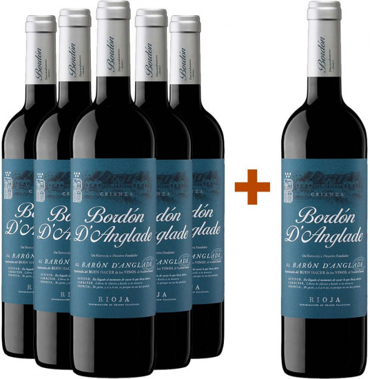 5+1 Paket Bordón d’Anglade Crianza - Bodegas Franco-Españolas
