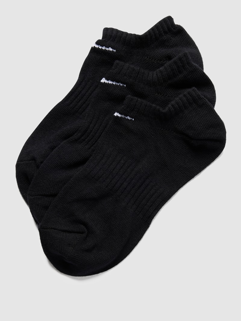 Sneakersocken im 3er-Pack in schwarz