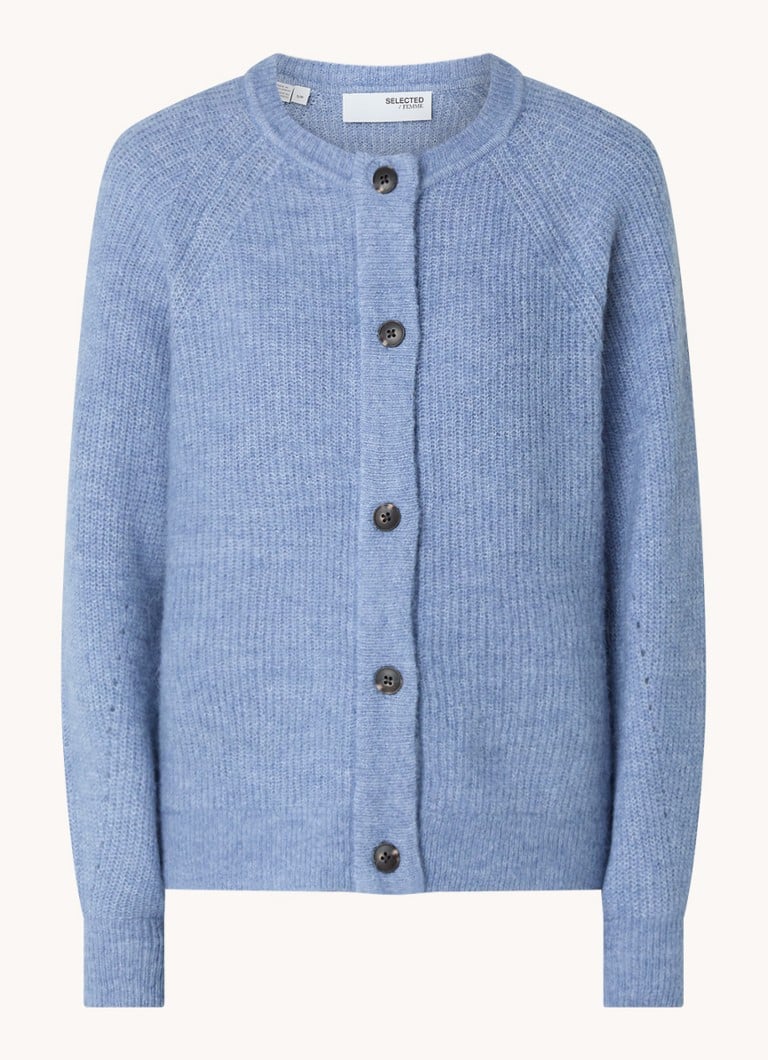 Un cardigan fin tricotat din amestec de lână, selectat de Lulu Women.