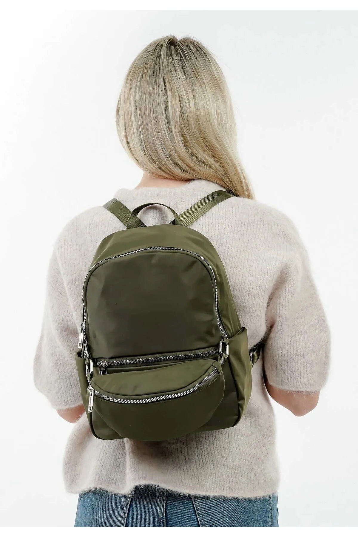 Emily & Noah  Rucksack - Grün - Unifarben
