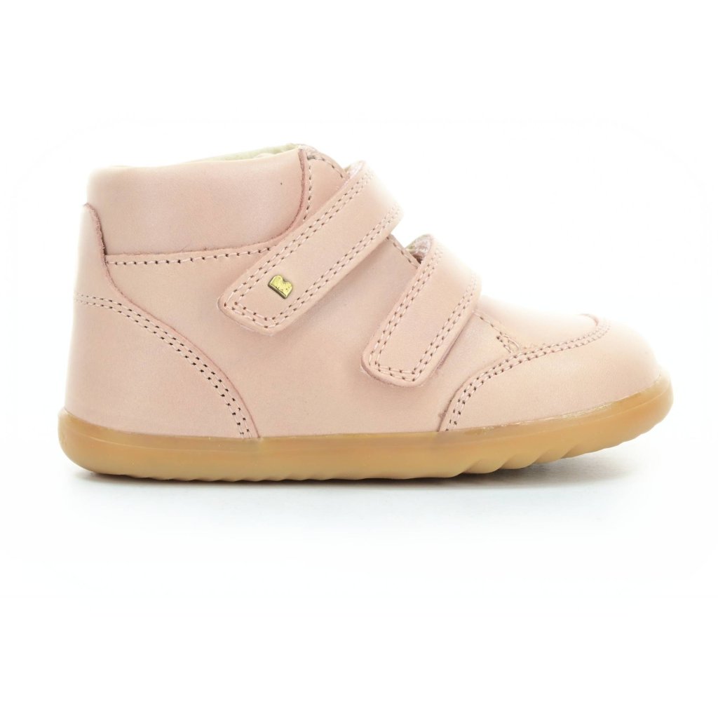 Bobux Step Up Timber Dusk Pearl rosa Barfuß-Stiefeletten