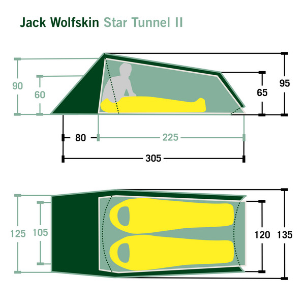 STAR TUNNEL II - Tunnelzelt