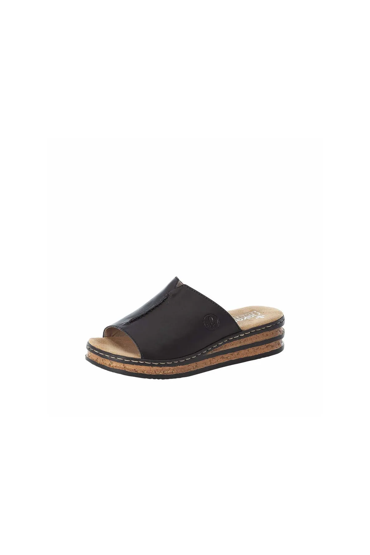 Rieker  Sandalette - Schwarz - Flacher Absatz