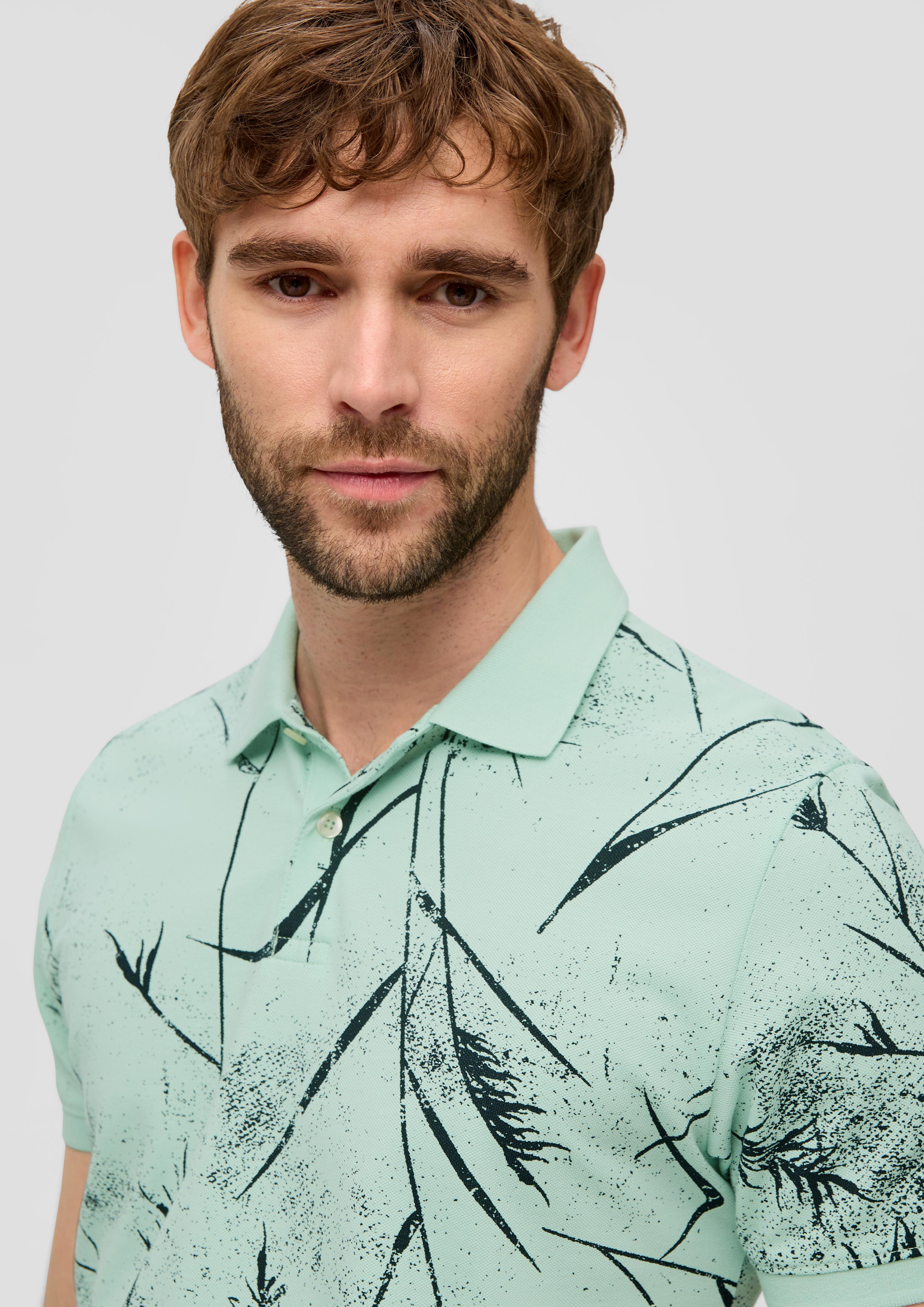 Poloshirt mit All-over-Print  2143942-65A3