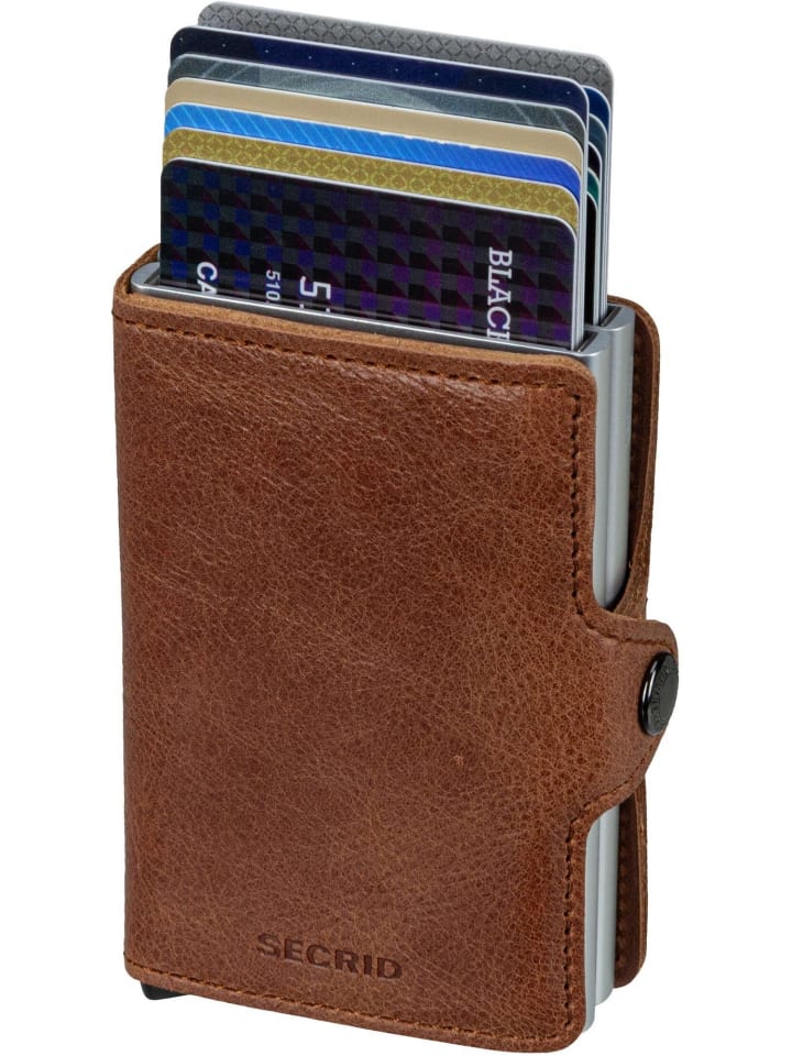 Secrid Geldbörse Twinwallet Vintage in Cognac-Silver günstig kaufen onesize