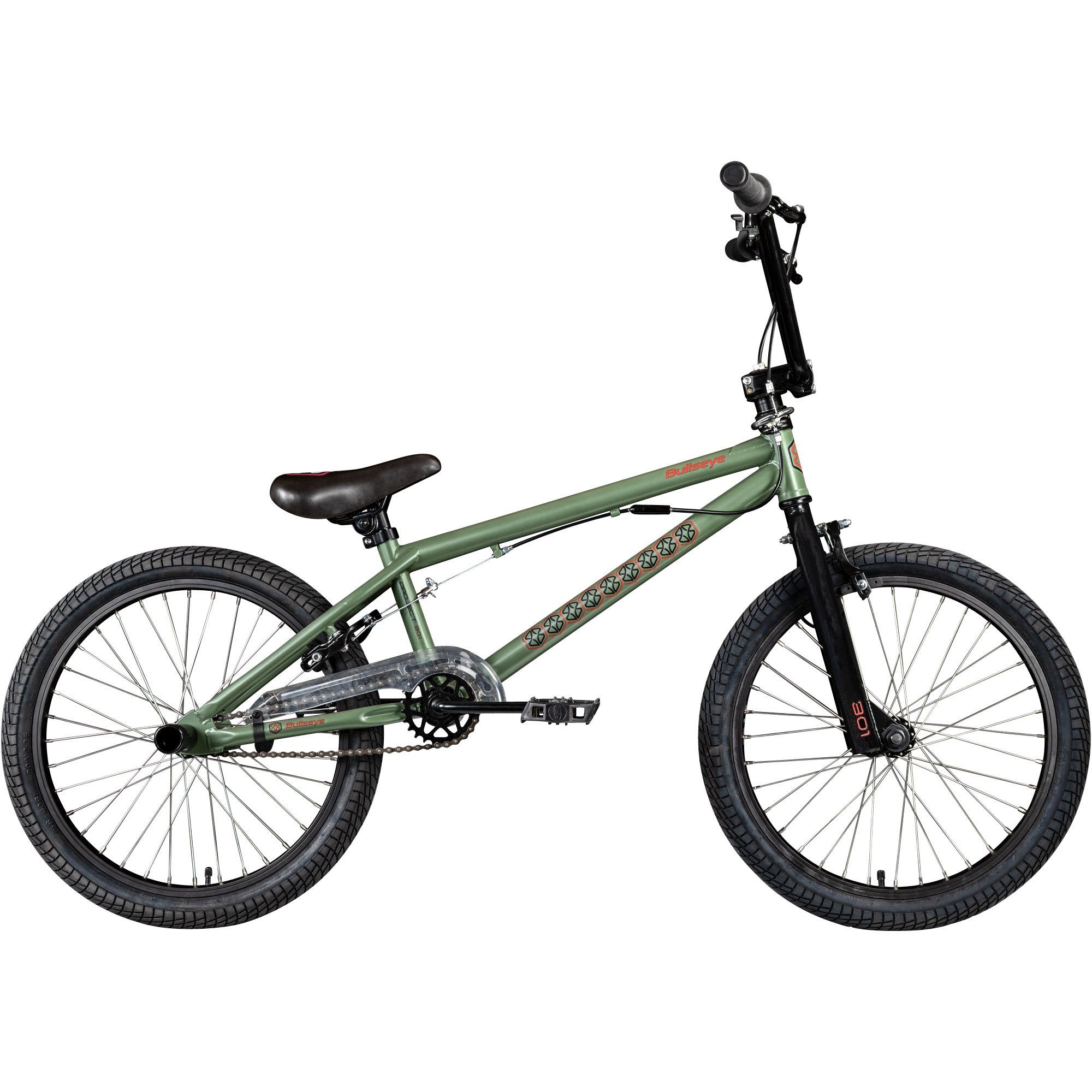 bullseye BMX-Rad Project 301, 1 Gang, BMX Rad 20 Zoll Fahrrad 2 Pegs 360° Rotor Jugendliche Erwachsene