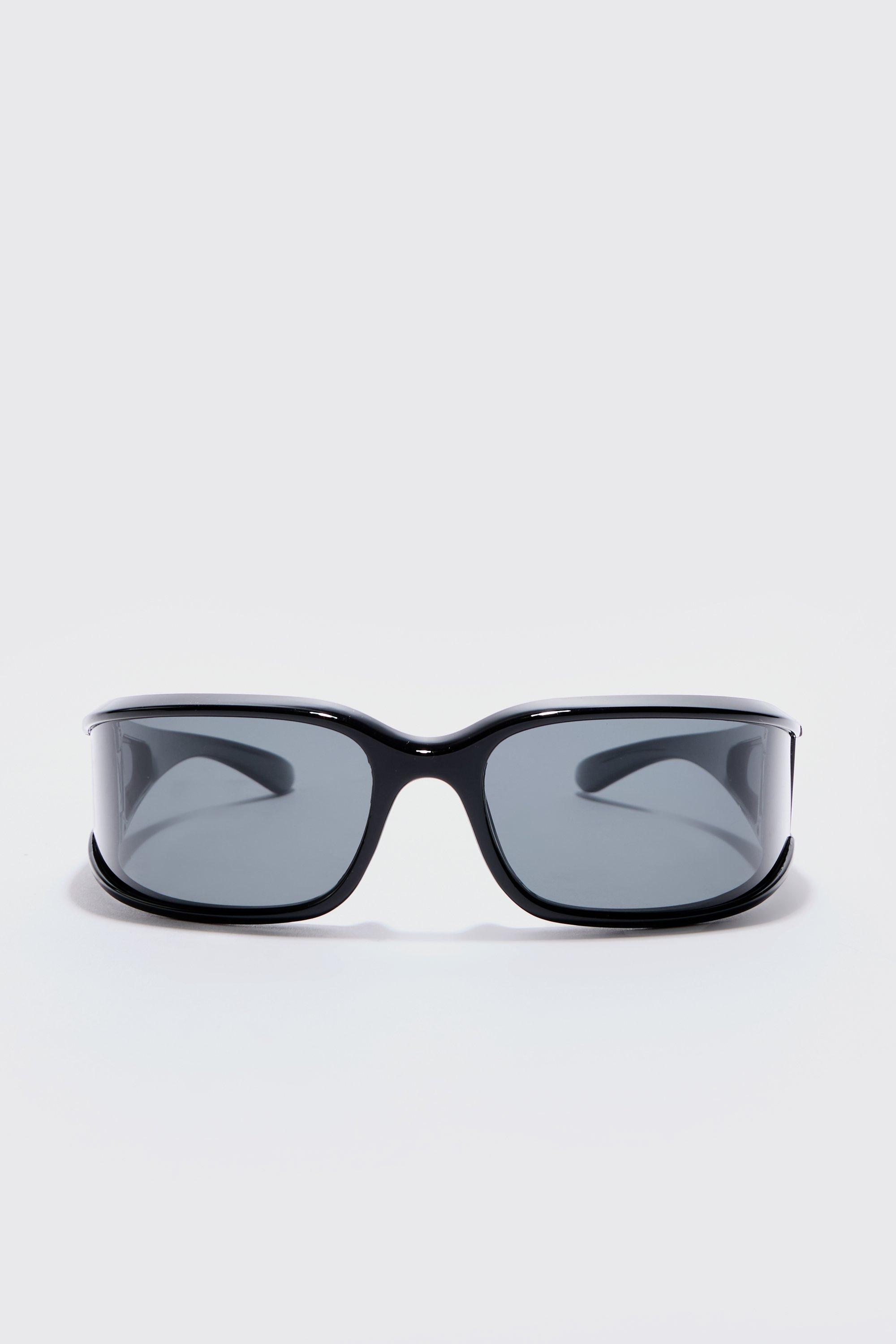 Schwarze, eckige Sonnenbrille