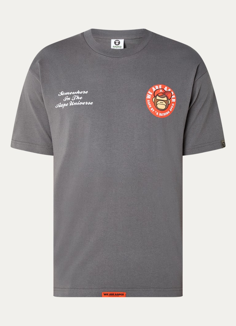 Aape Basic Team T-shirt with logo and back print