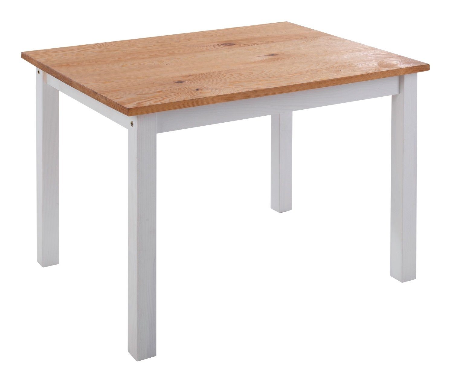 Home4You Kindersitzgruppe, Kiefernholz massiv, (4-tlg), mit 1 Tisch, 1 Sitzbank und 2 Stühlen