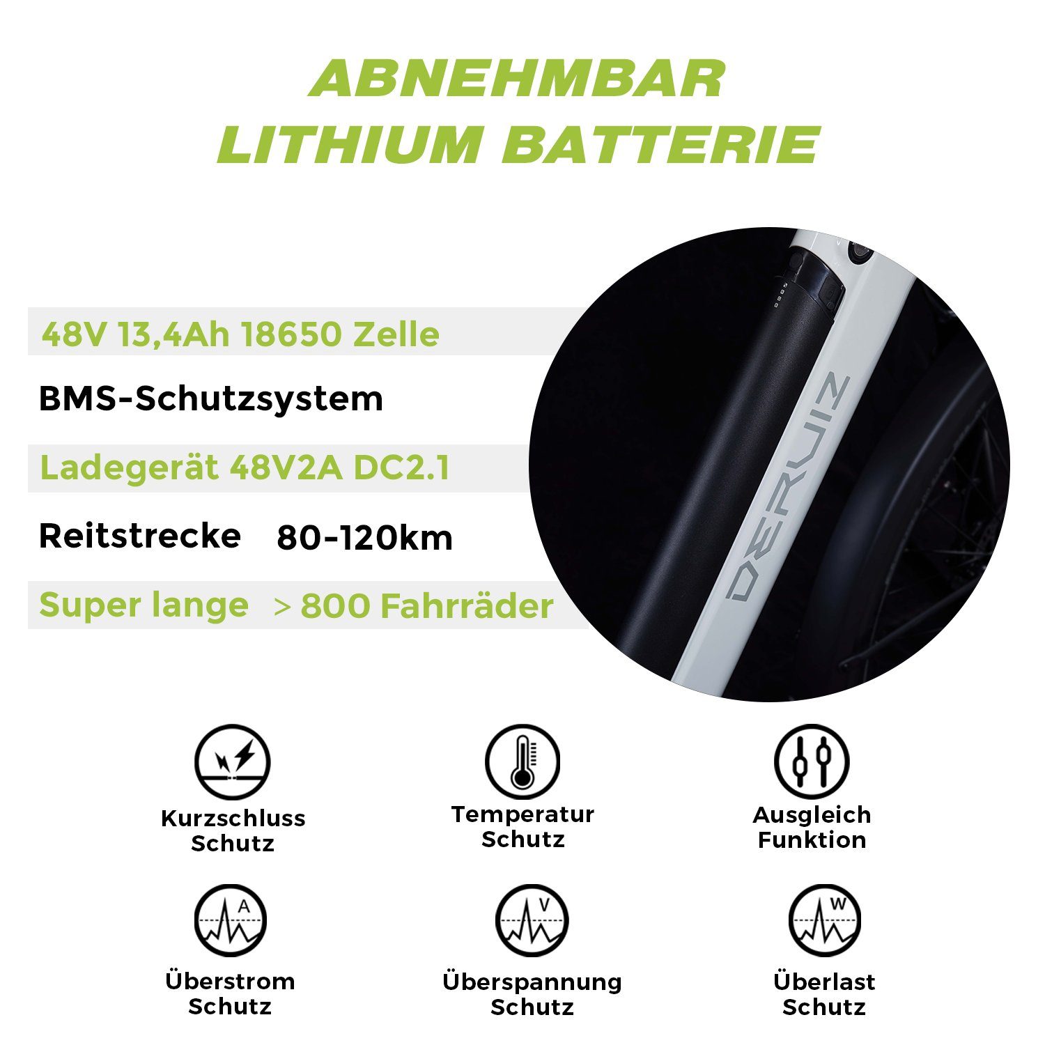 DERUIZ E-Bike MICA-G 28 Zoll E-Bike 250W 80Nm Mittelmotor, 48V / 644Wh Akku, 9 Gang SHIMANO SHIMANO ALTUS, 9-Gang Schaltwerk, Kettenschaltung, Mittelmotor, 644,00 Wh Batterie, (mit Akku-Ladegeräd, mit Werkzeug), 644Wh Batterien mit großer Kapazität,